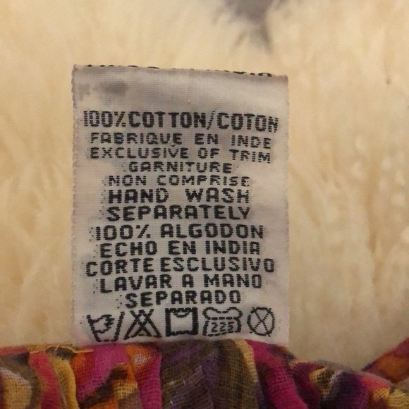 Multi color long drawstring waist skirt - Picture 4 of 7